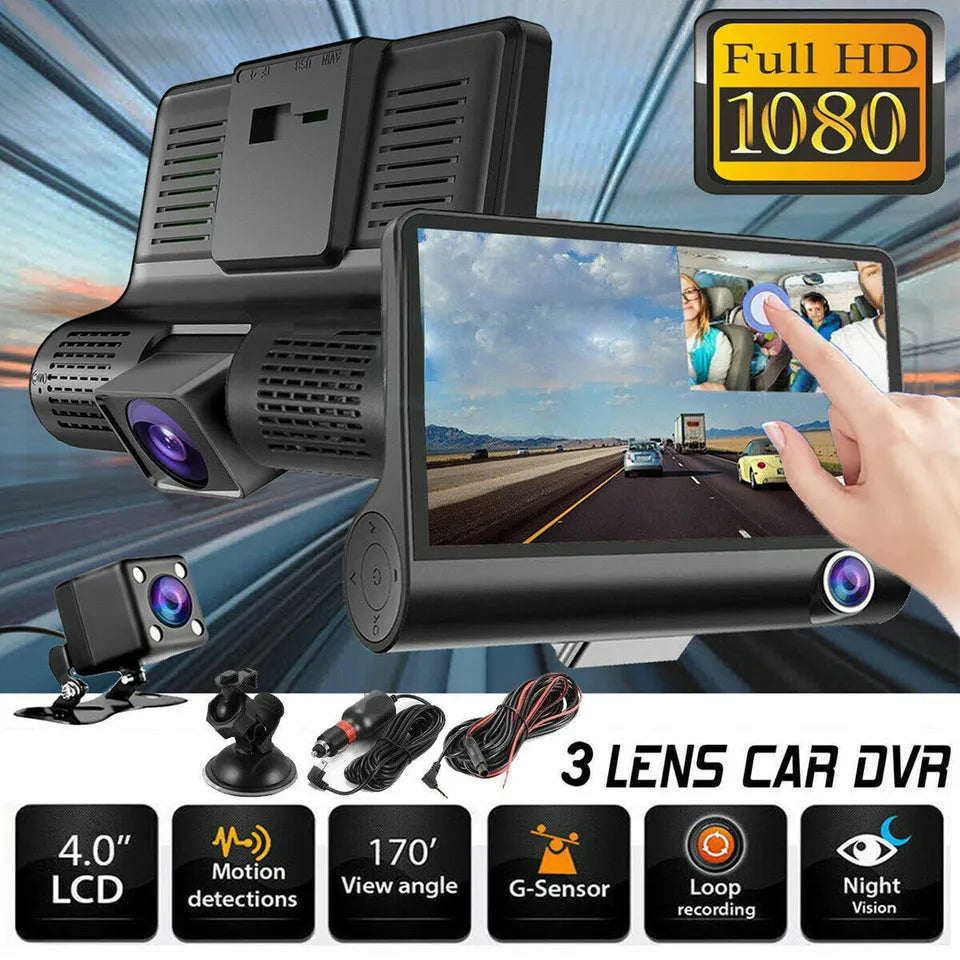 Thermabuild | 4" Touch Screen Front and Rear Dash Cam