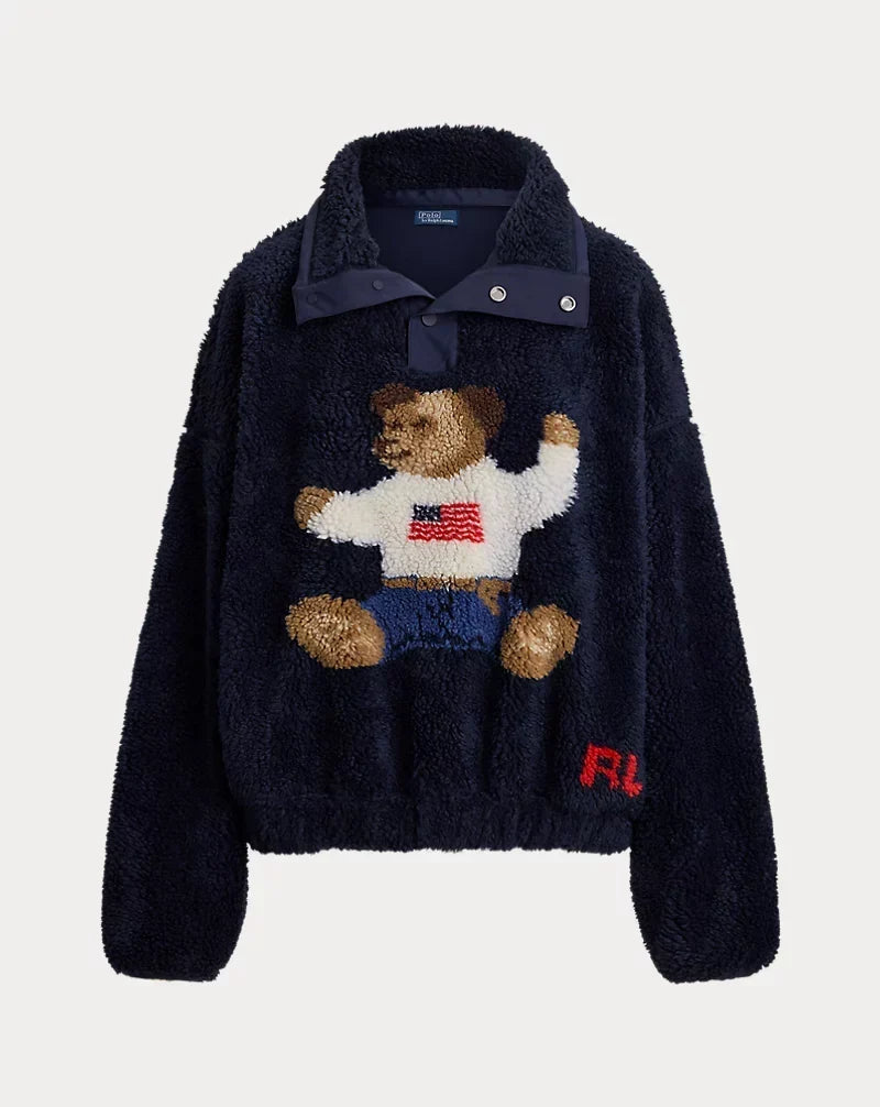Thermabuild | Faux Sherpa Bomber Jacket