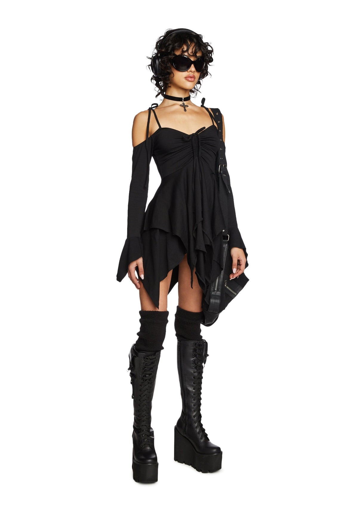 Thermabuild | Black Fairy Handkerchief Dress