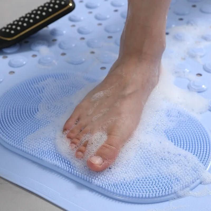 Thermabuild | Non-Slip Mat with Built-In Foot Scrubber for Safe & Hygienic Showers