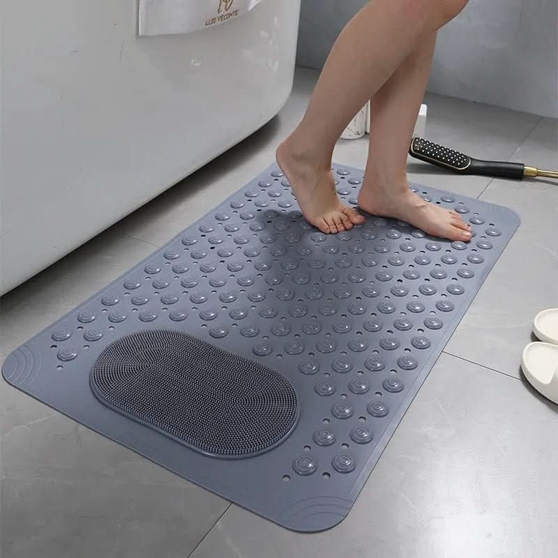 Thermabuild | Non-Slip Mat with Built-In Foot Scrubber for Safe & Hygienic Showers