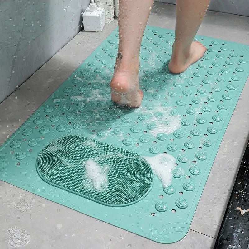 Thermabuild | Non-Slip Mat with Built-In Foot Scrubber for Safe & Hygienic Showers