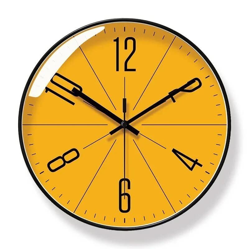Thermabuild | Silent Nordic Wall Clock with Minimalist Design