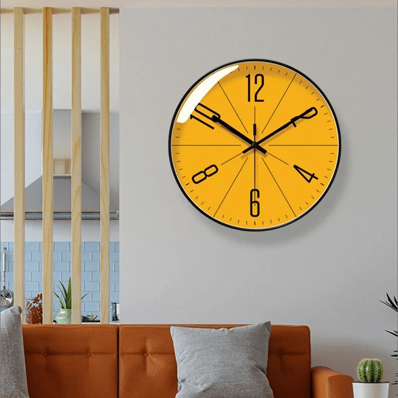 Thermabuild | Silent Nordic Wall Clock with Minimalist Design