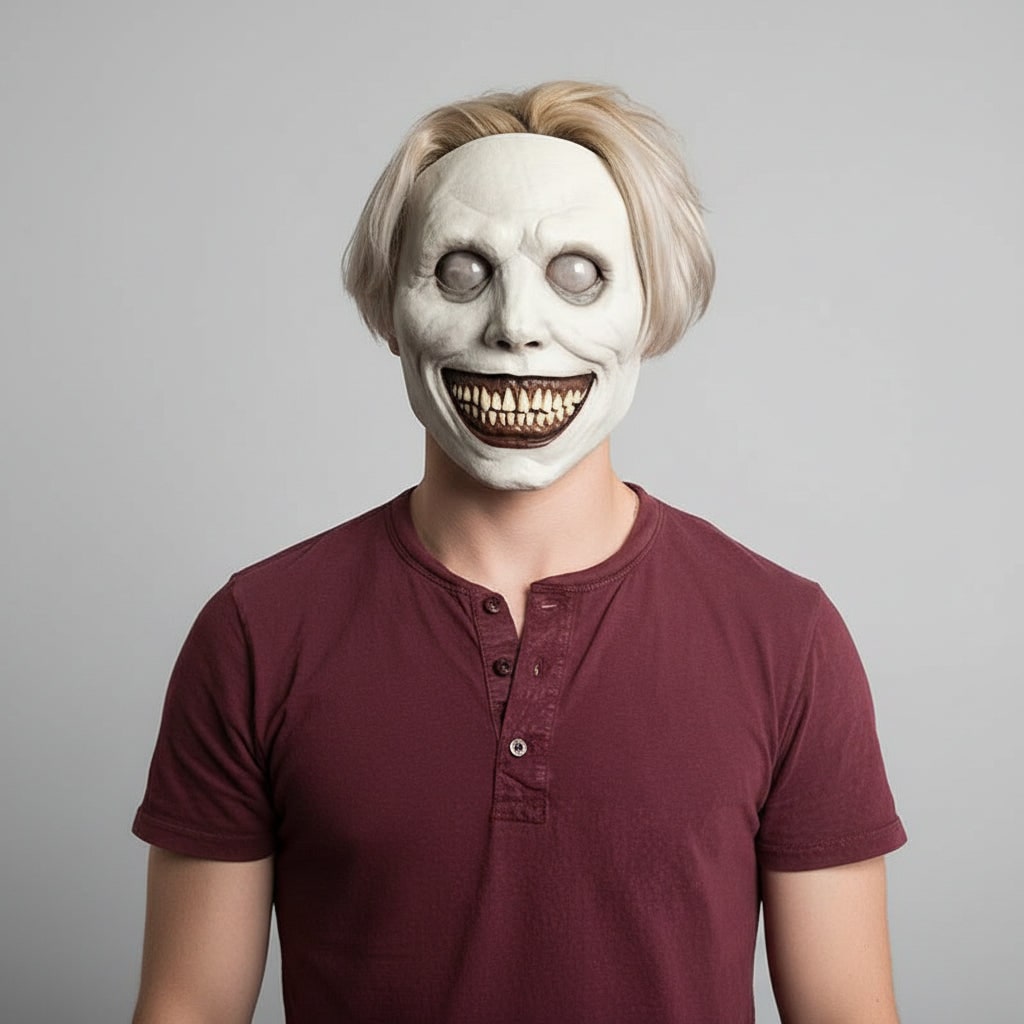 Thermabuild | Scary Halloween Mask Creepy Latex Horror with LED and Adjustable Strap for Costume Party