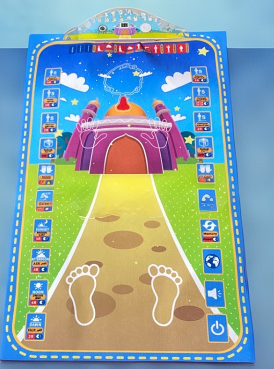 Thermabuild | Interactive Prayer Mat for Adults and Teenagers - Smart Educational Electronic Prayer Rug for Learning Muslim Prayers with Guided Light Symbols