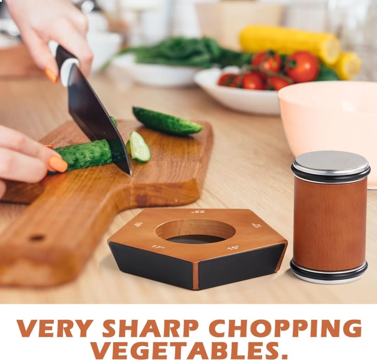 Thermabuild | Manual Diamond Roller Knife Sharpener for Effortless Precision