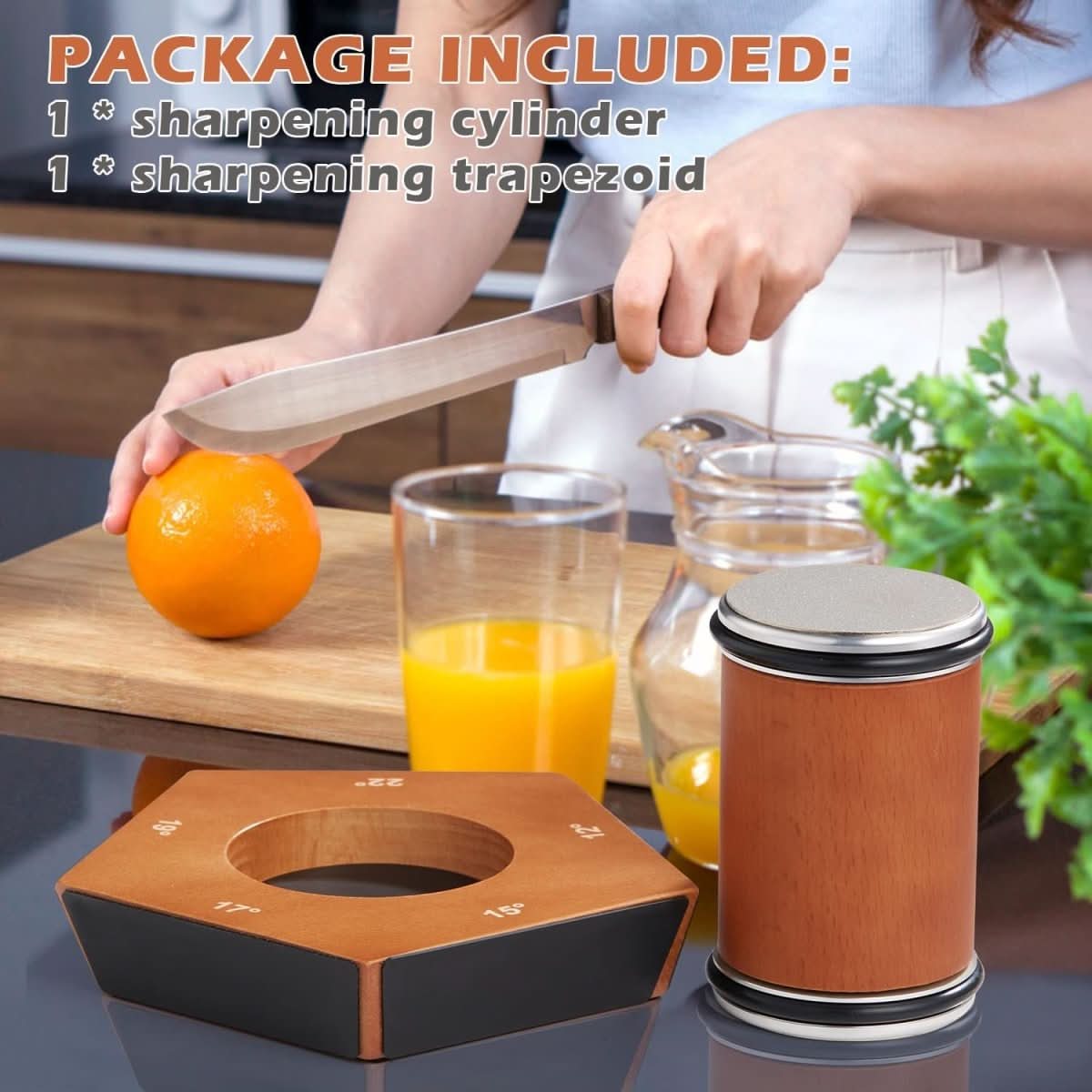 Thermabuild | Manual Diamond Roller Knife Sharpener for Effortless Precision