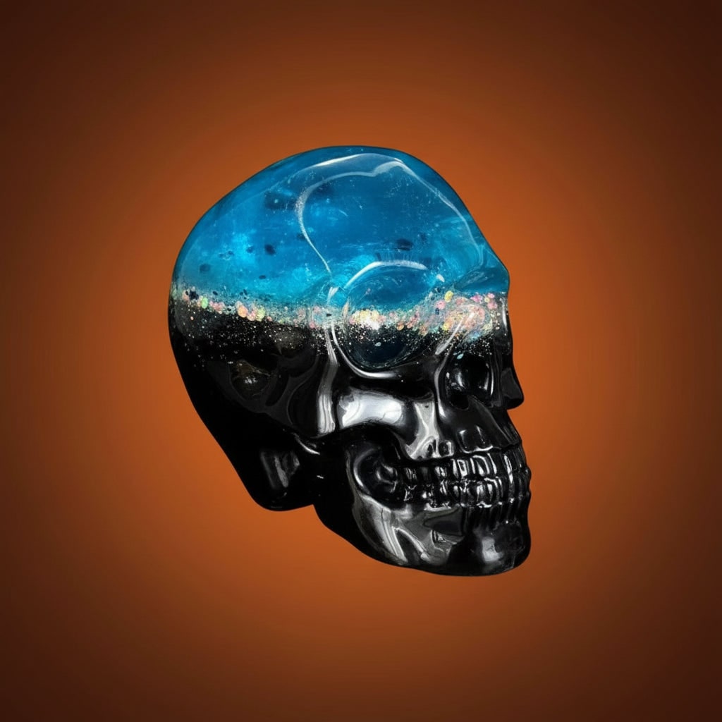 Thermabuild | Halloween 3D Skull Silicone Mold Set of 3 with Detailed Design for Resin Casting and Candle Making