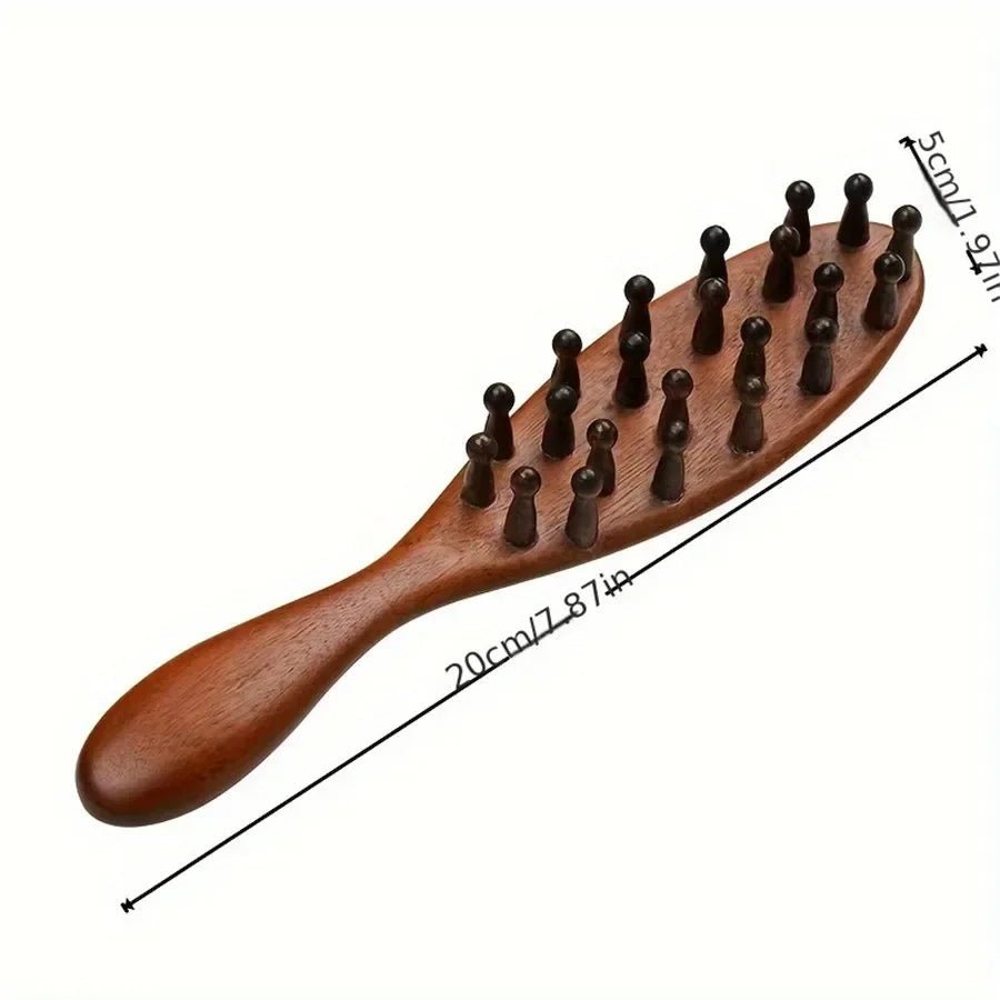 Thermabuild | Rosewood Massage Comb for Scalp Stimulation & Pain Relief