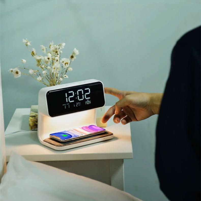 Thermabuild | Clutter-Free Nightstand Solution with Touch Lamp