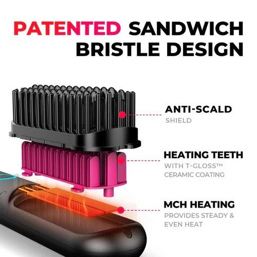 Thermabuild | 3-in-1 Heat Brush for Smooth, Frizz-Free Hair