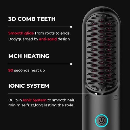Thermabuild | 3-in-1 Heat Brush for Smooth, Frizz-Free Hair