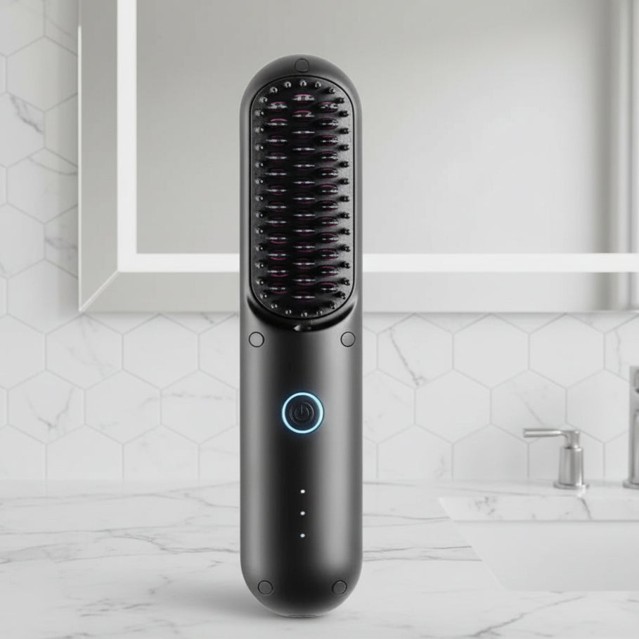 Thermabuild | 3-in-1 Heat Brush for Smooth, Frizz-Free Hair