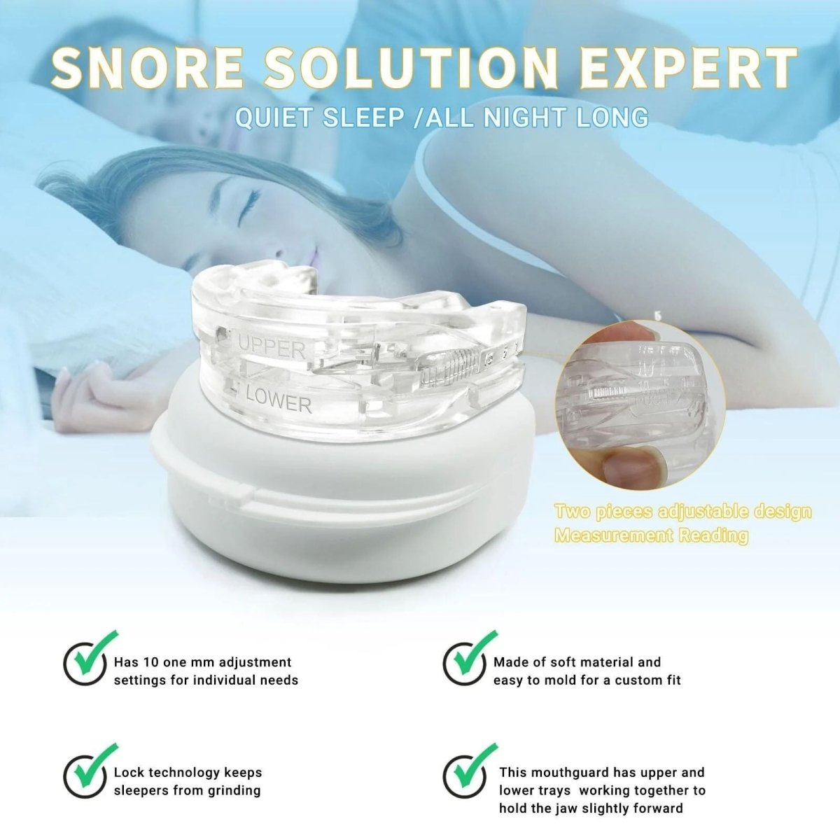 Thermabuild | Adjustable anti-snoring mouthpiece for peaceful, restful sleep