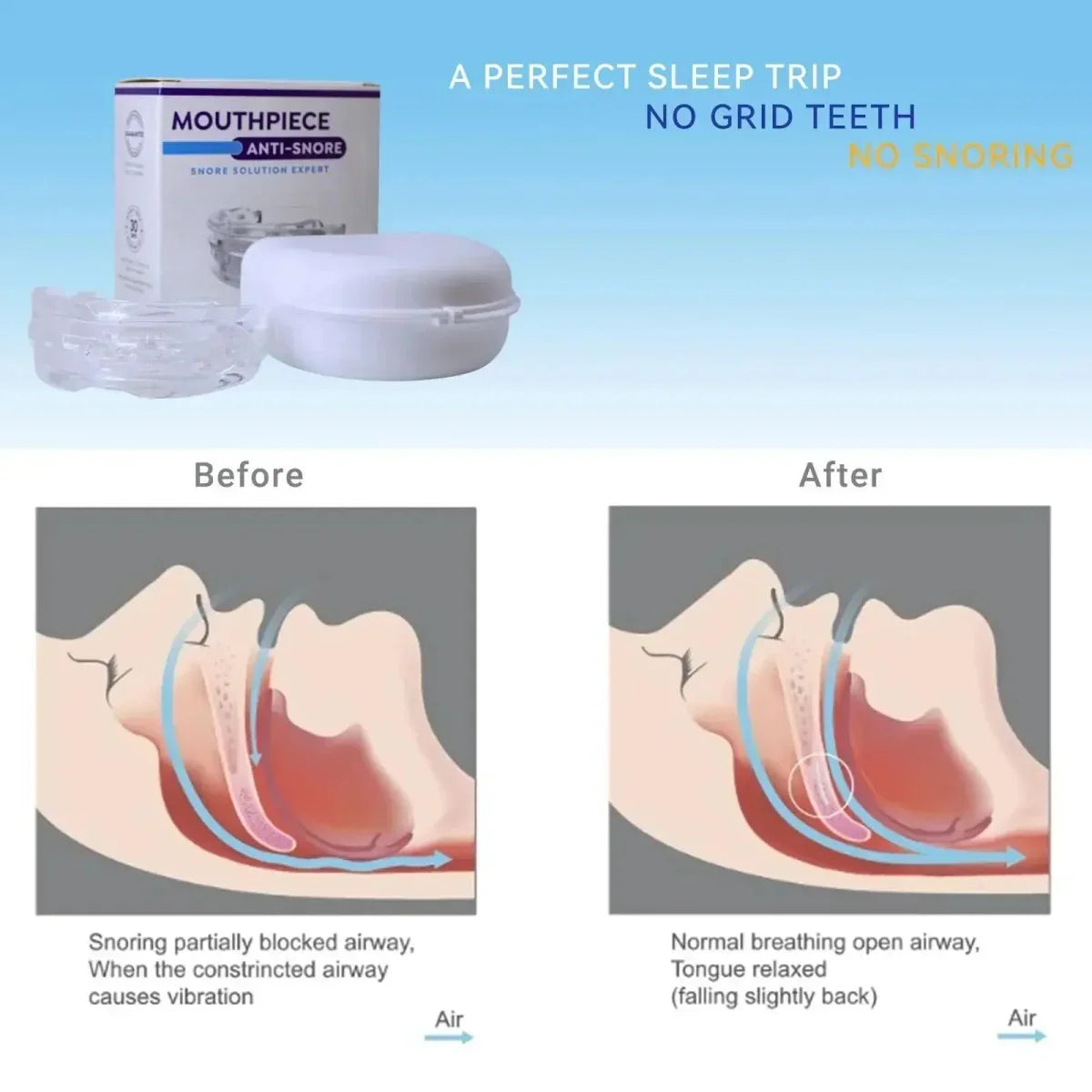 Thermabuild | Adjustable anti-snoring mouthpiece for peaceful, restful sleep