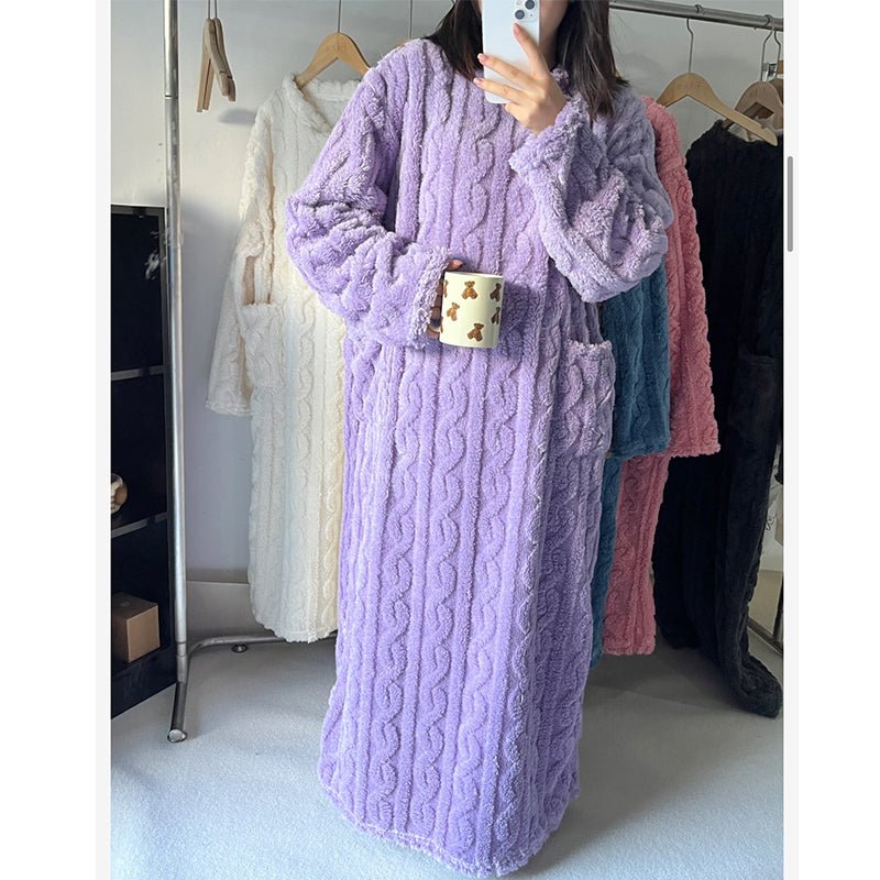 Thermabuild | Cozy Winter Nightdress Crafted from Cotton Flannel
