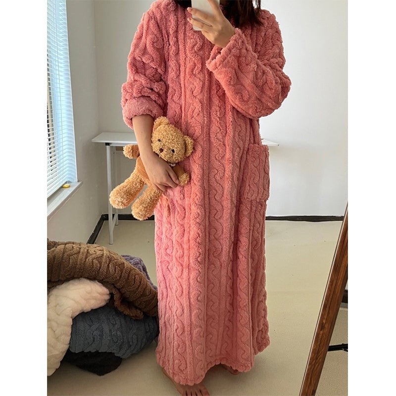 Thermabuild | Cozy Winter Nightdress Crafted from Cotton Flannel
