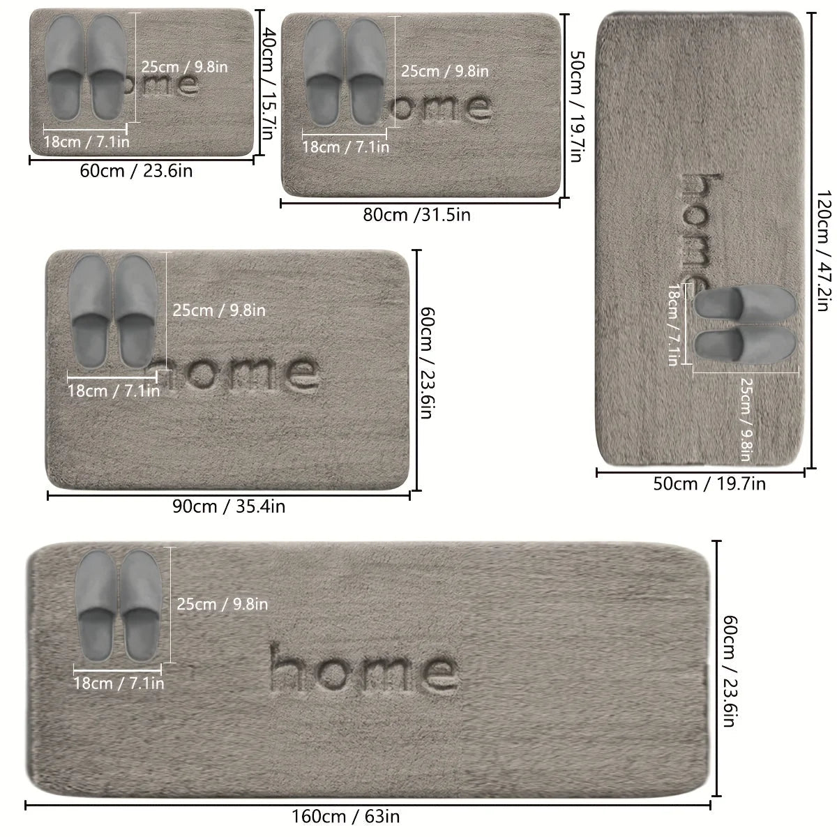Thermabuild | Non-Slip Absorbent Flannel Mat for Everyday Home Use