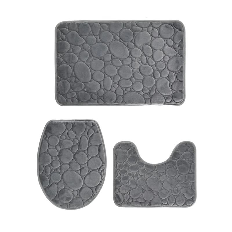 Thermabuild | 3-Piece Non-Slip Bathroom Mat Set with Comfort & Style