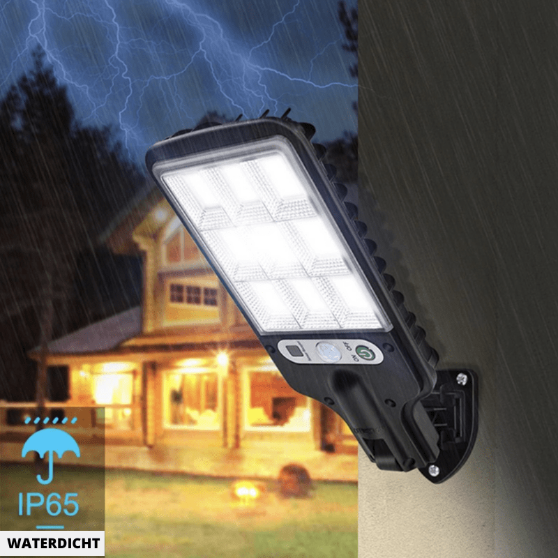 Thermabuild | SolarBright Motion Sensor Garden Lamp – Wireless IP65 Outdoor LED Light with Remote Control & 6000K Cool White Illumination