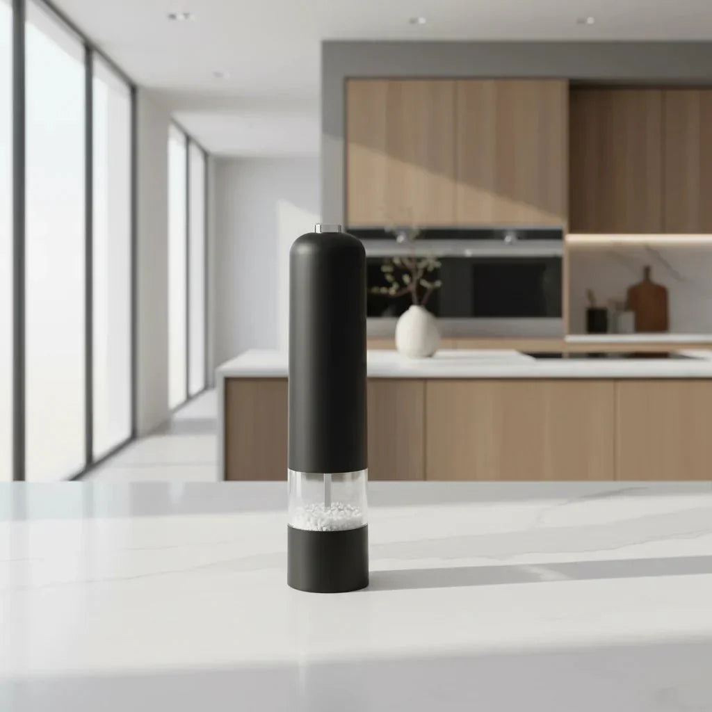 Thermabuild | Electric Salt and Pepper Grinder Set with One-Handed Operation and Built-In Light
