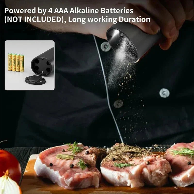 Thermabuild | Electric Salt and Pepper Grinder Set with Adjustable Coarseness