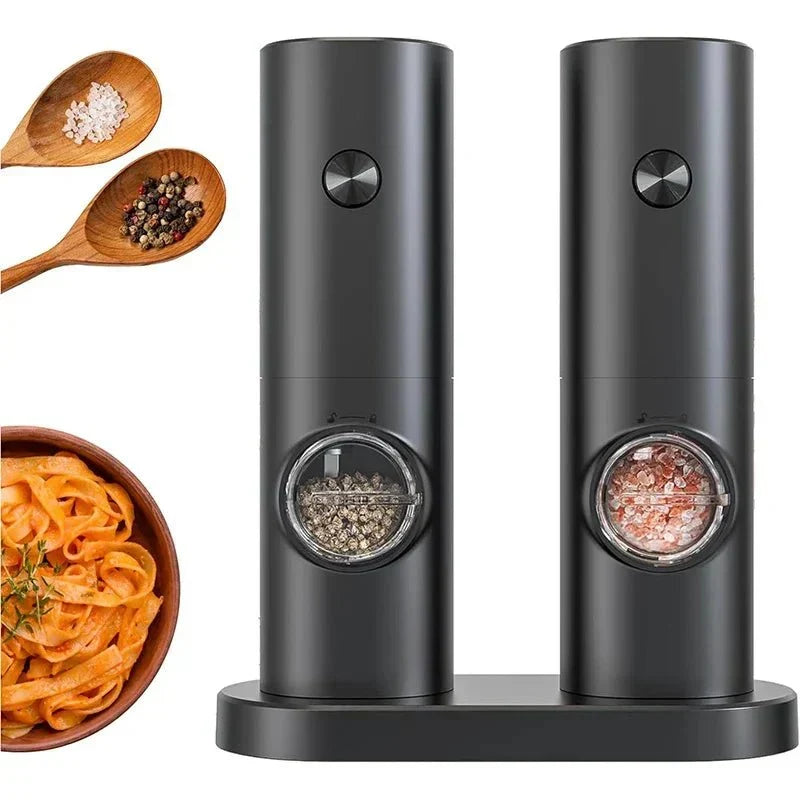Thermabuild | Electric Salt and Pepper Grinder Set with Adjustable Coarseness