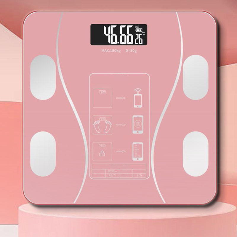 Thermabuild | Smart Digital Body Weight and Fat Scale - Bluetooth Connected Bathroom Scale with 18 Health Metrics and Slim Glass Design for Men and Women