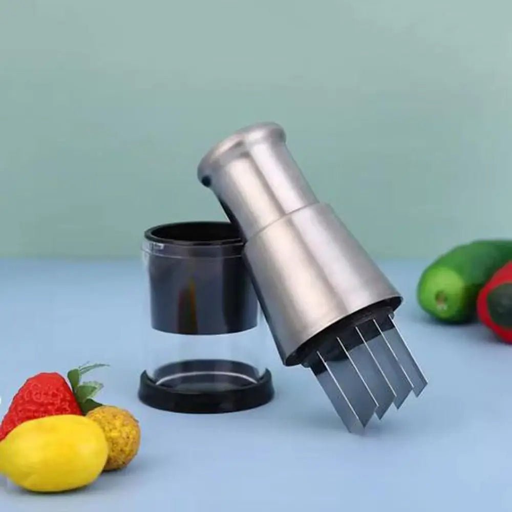 Thermabuild | Compact Garlic Chopper Featuring Durable Steel Cutting Blades