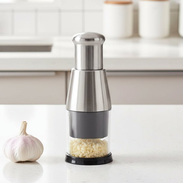 Thermabuild | Compact Garlic Chopper Featuring Durable Steel Cutting Blades