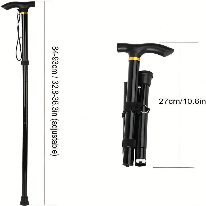 Thermabuild | Compact Telescopic Folding Walking Stick for Controlled Hiking Support