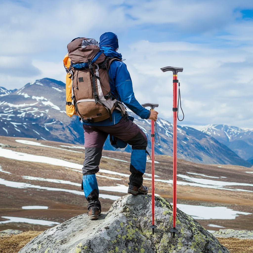 Thermabuild | Compact Telescopic Folding Walking Stick for Controlled Hiking Support