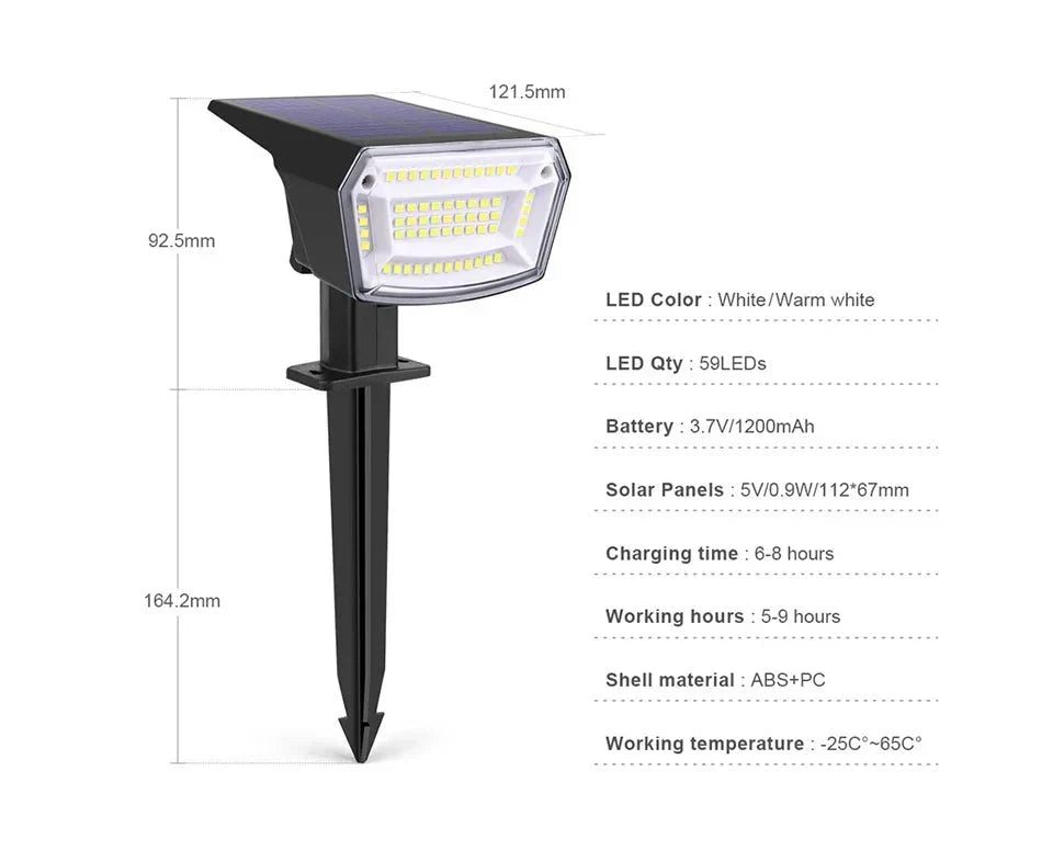 Thermabuild | Solar LED Floodlight with Long-Lasting Battery