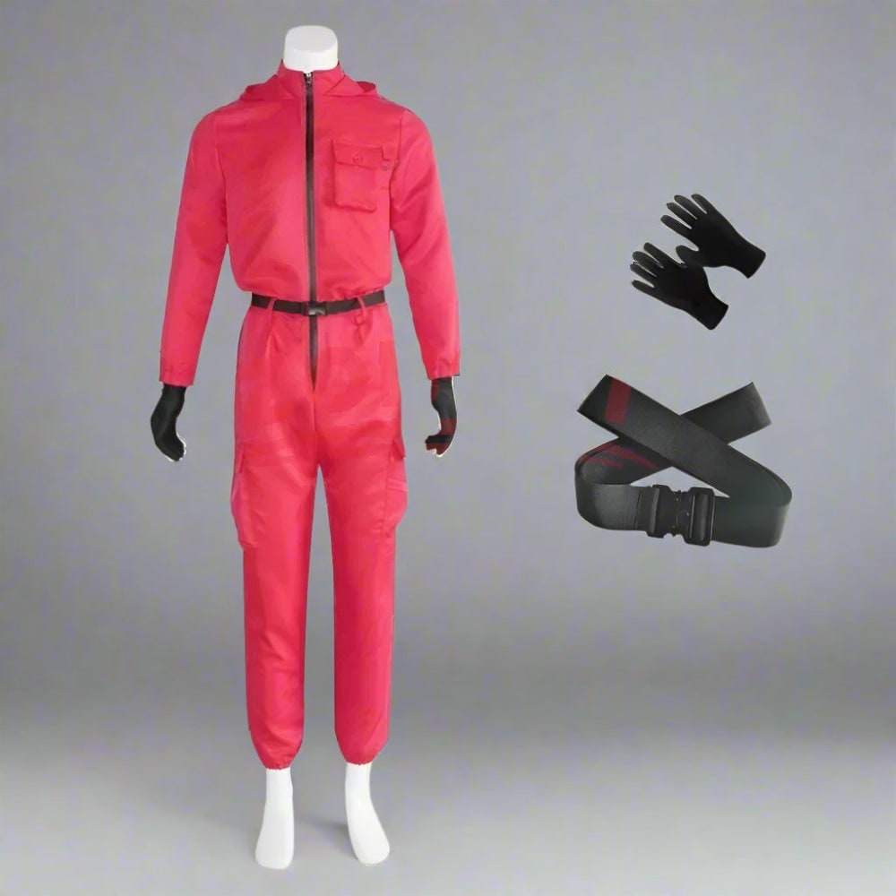 Thermabuild | survival game Guard Costume Jumpsuit with Mask and Belt