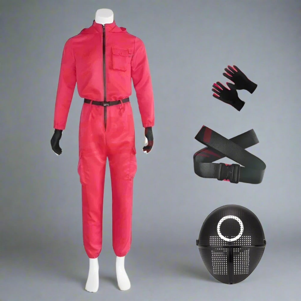 Thermabuild | survival game Guard Costume Jumpsuit with Mask and Belt