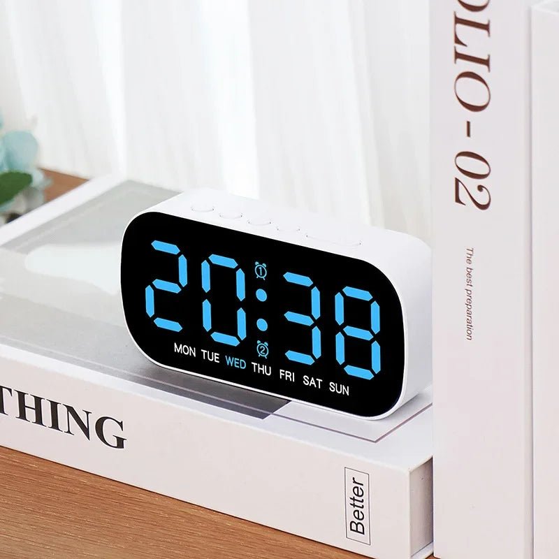 Thermabuild | LED Digital Alarm Clock with Dual Alarm & Temperature Display