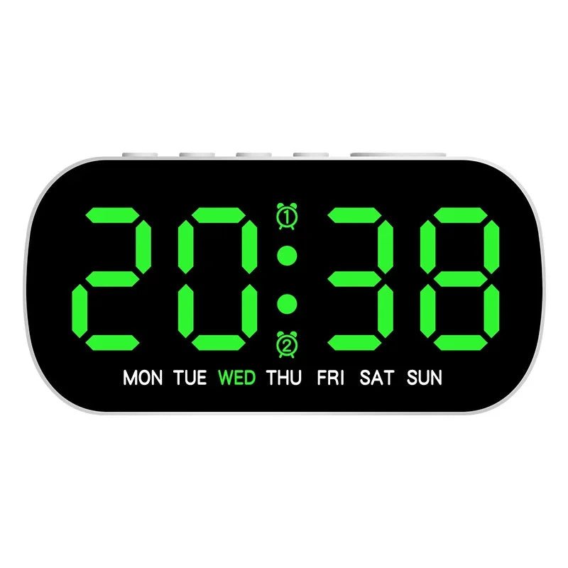 Thermabuild | LED Digital Alarm Clock with Dual Alarm & Temperature Display