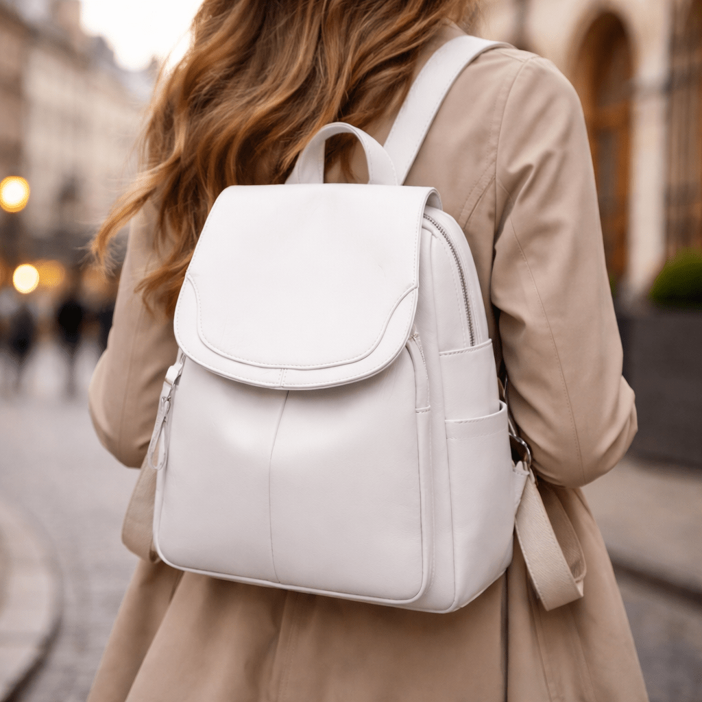 Thermabuild | Elegant Anti-Theft Leather Backpack for Women