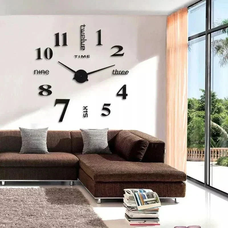 Thermabuild | Silent 3D Acrylic Wall Clock for Modern Interiors