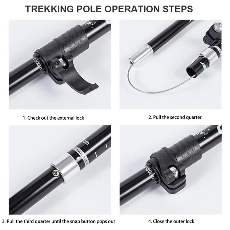 Thermabuild | Ultralight Folding Trekking Poles for Hiking & Camping