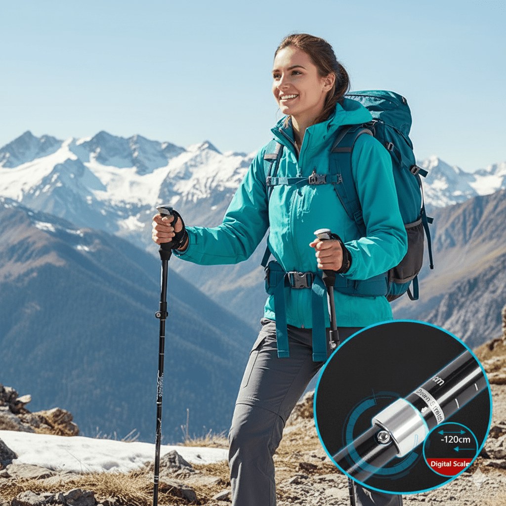 Thermabuild | Ultralight Folding Trekking Poles for Hiking & Camping