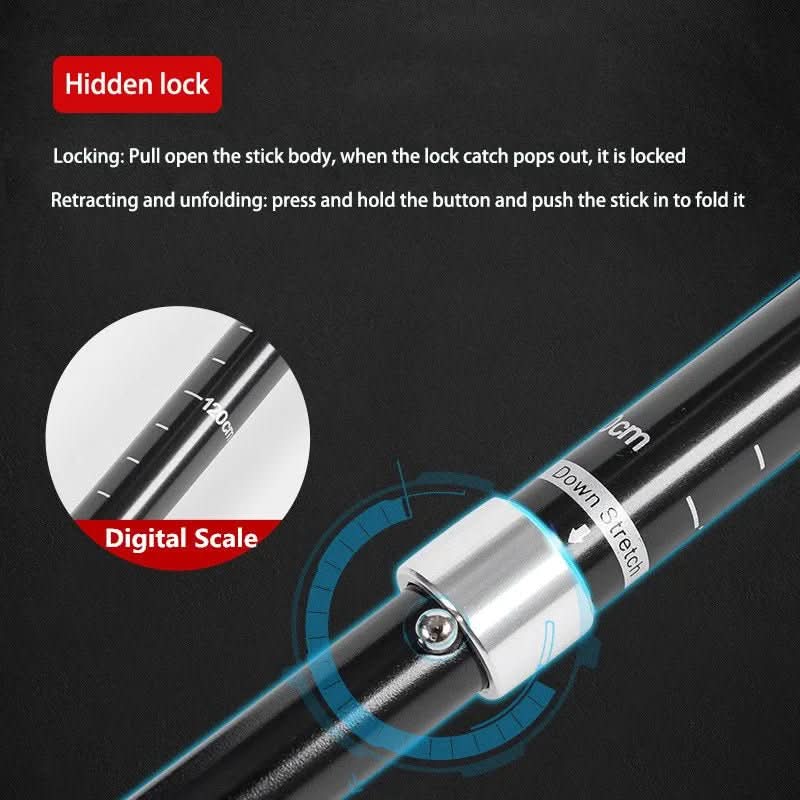 Thermabuild | Ultralight Folding Trekking Poles for Hiking & Camping