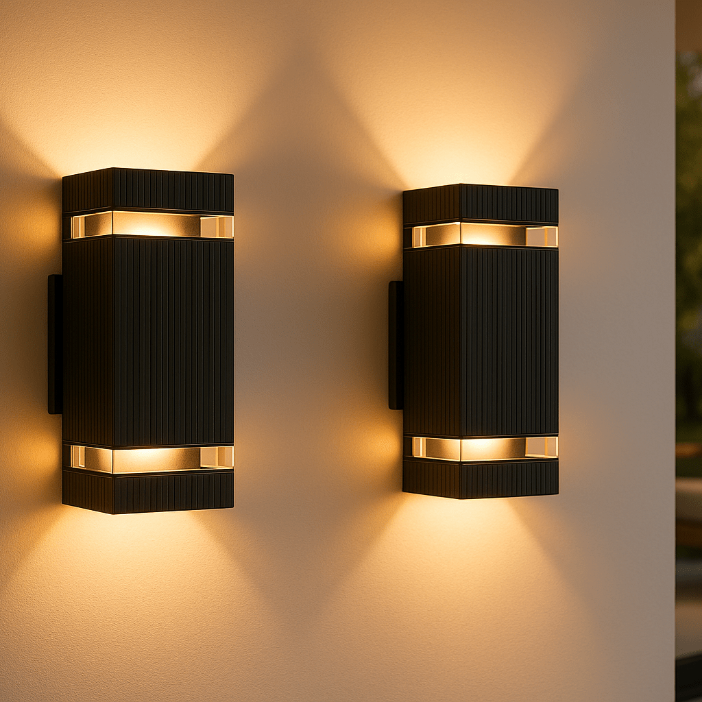 Thermabuild | Modern Up & Down Outdoor Lights, IP65 Waterproof Garden Lamps