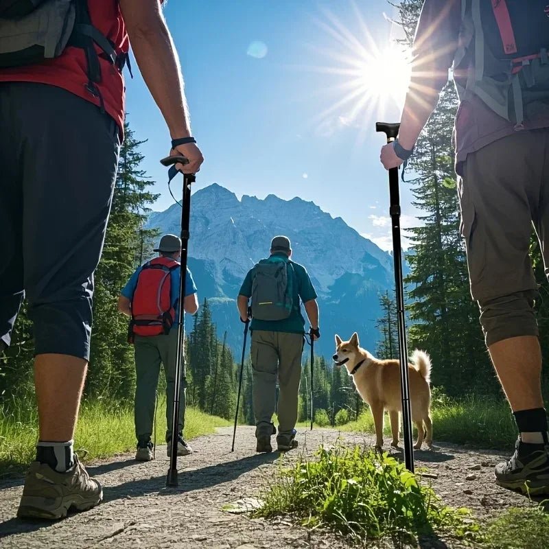 Thermabuild | Telescopic Adjustable Folding Walking Stick for Comfortable Hiking Support