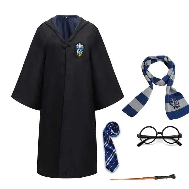 Thermabuild | Wizard Costume Robe Hooded Embroidered Ankle Length