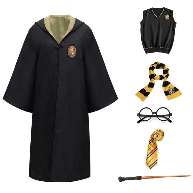 Thermabuild | Wizard Costume Robe Hooded Embroidered Ankle Length