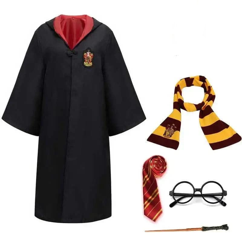 Thermabuild | Wizard Costume Robe Hooded Embroidered Ankle Length