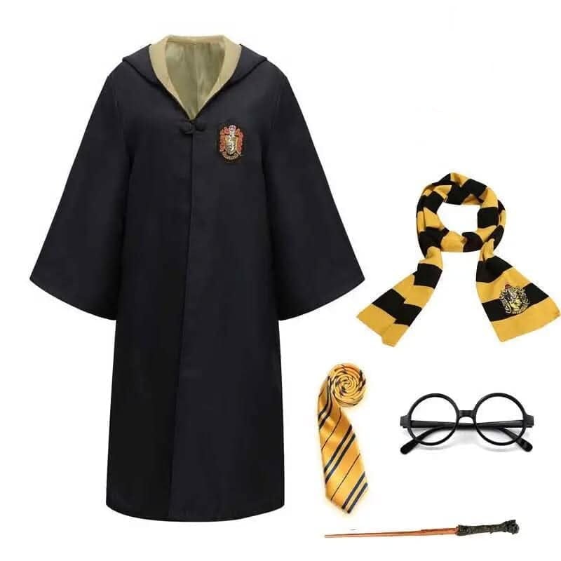 Thermabuild | Wizard Costume Robe Hooded Embroidered Ankle Length