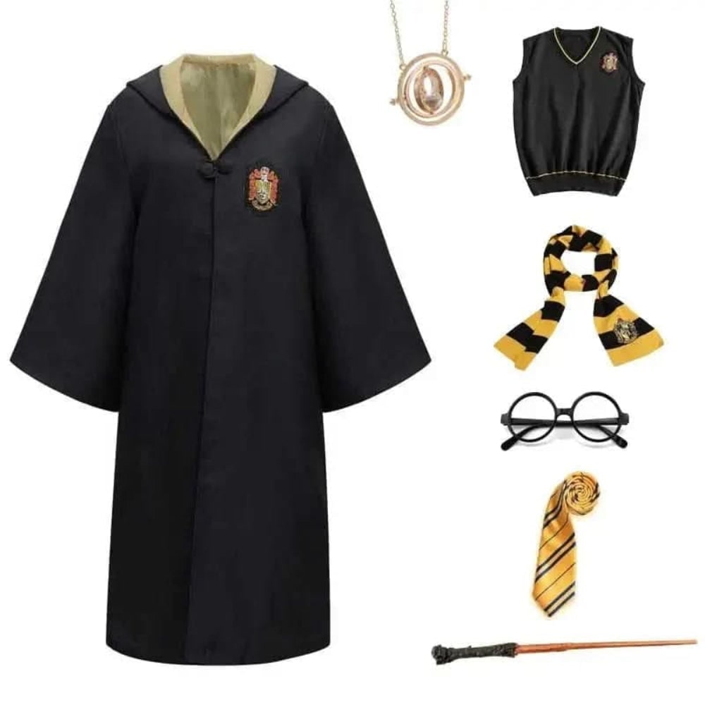 Thermabuild | Wizard Robe Costume with Embroidered Crest and Hood